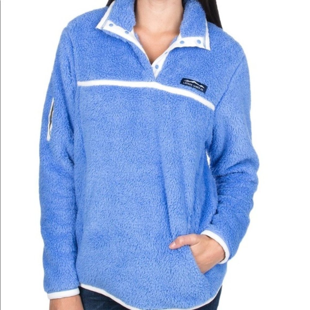 Lauren James Blue Aspen Pullover Women's Size M